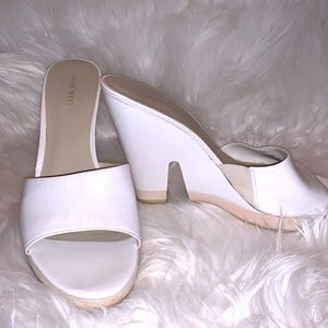 Nine West Margara Leather Platform Mules